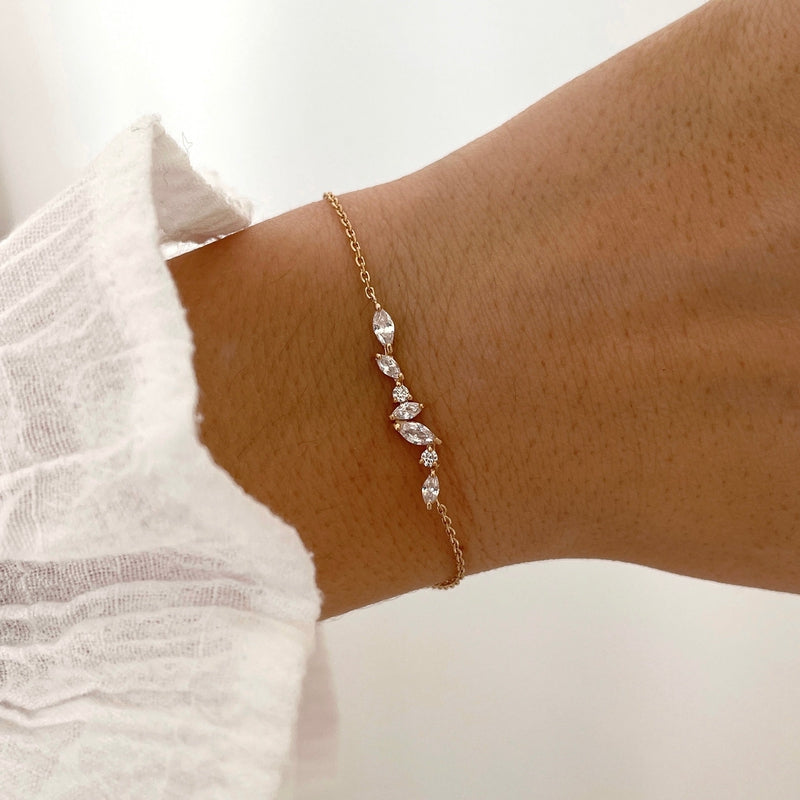 Pulsera «Kenza» chapada enInstants Plaisirs  Joyería