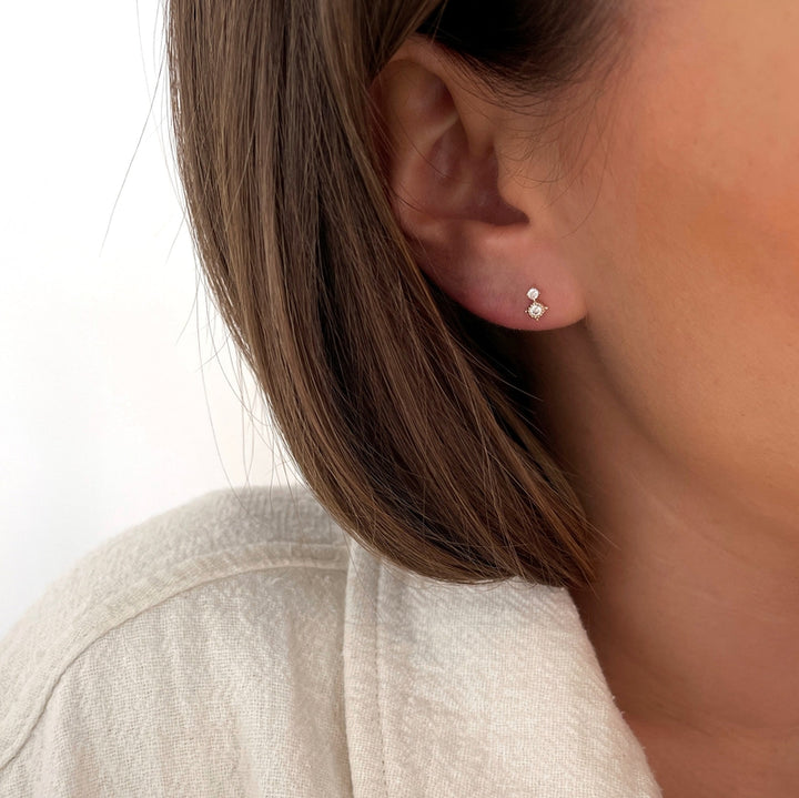 Pendientes «Erwin» chapados en oro-PendientesInstants Plaisirs  Joyas