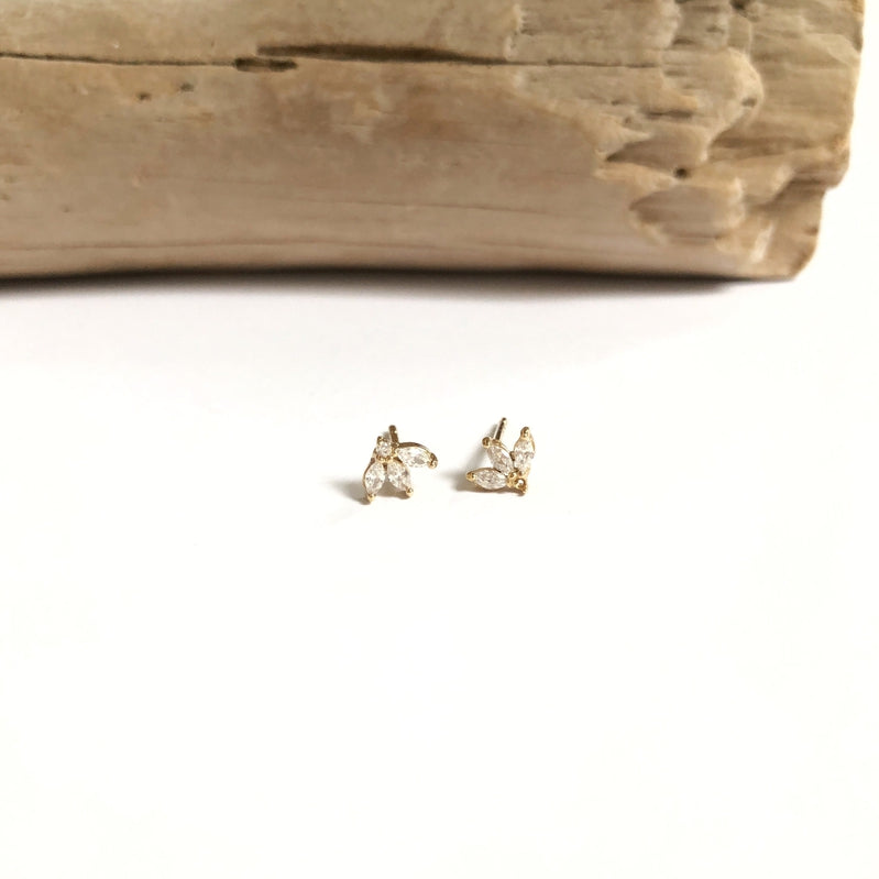 Pendientes «Maelee» chapados enInstants Plaisirs Joyería