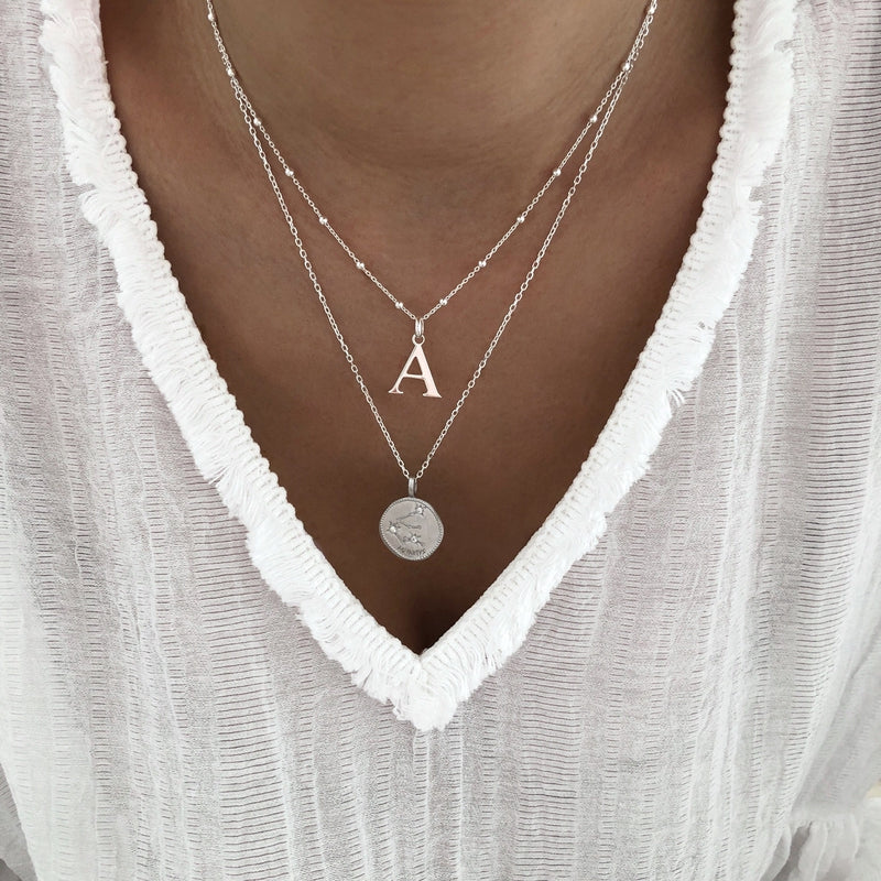 Collar «Alpha» plateado Instants Plaisirs  Joyas 