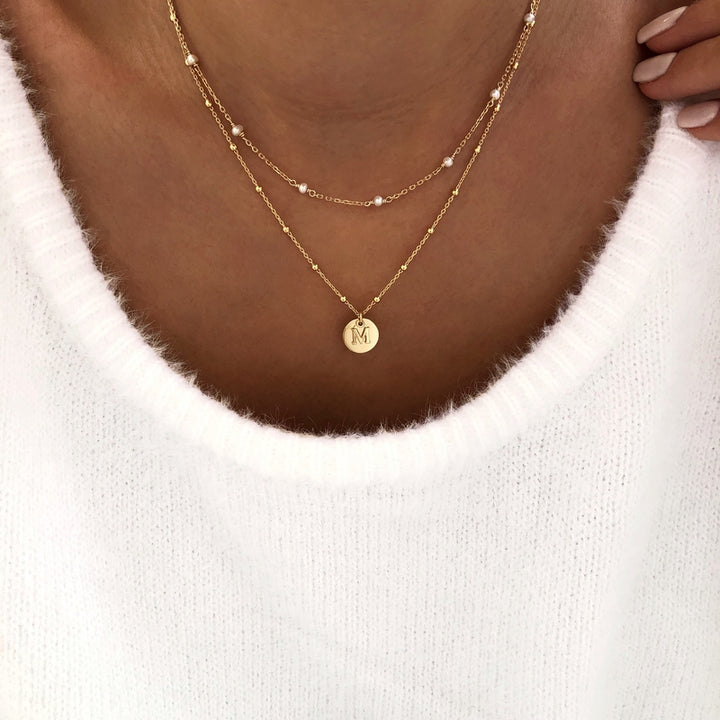 Collar «Omega» chapado en oro -Instants Plaisirs Joyería