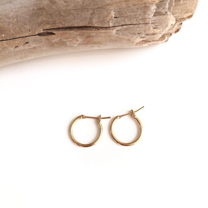 Aros «Jana» chapados en oro instants-plaisirs 