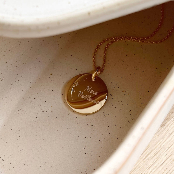 Collar «Mère Veilleuse» chapado enInstants Plaisirs  Joyas