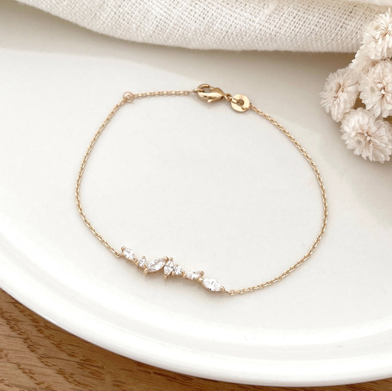 Pulsera «Kenza» chapada enInstants Plaisirs  Joyería