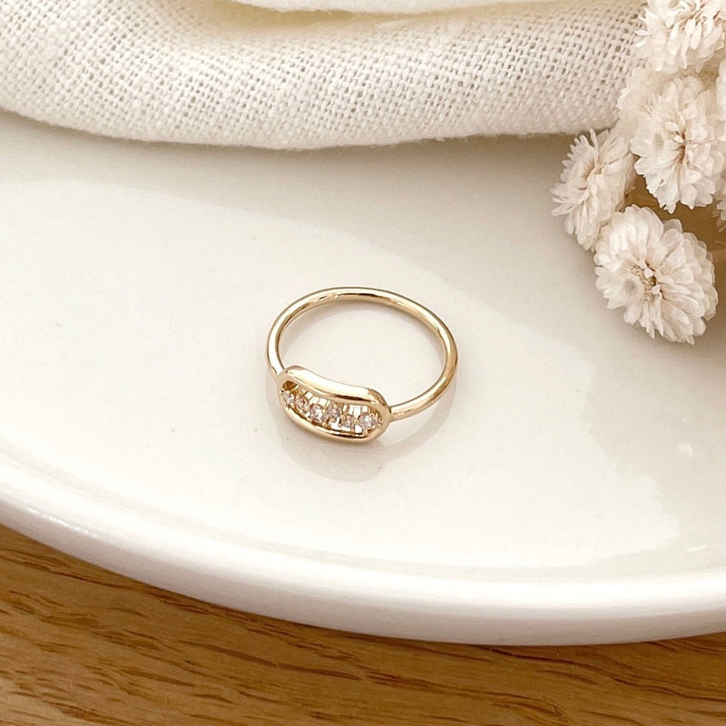 Anillo «Emir» chapado enInstants Plaisirs Instants Plaisirs  Joyas