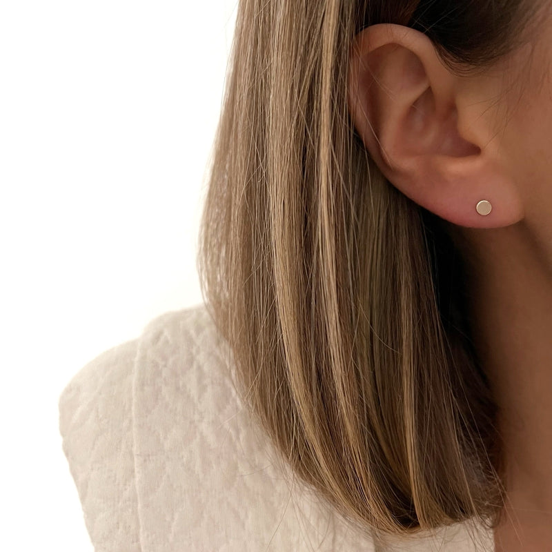 Pendientes «Dan» chapados en oro-PendientesInstants Plaisirs Joyas