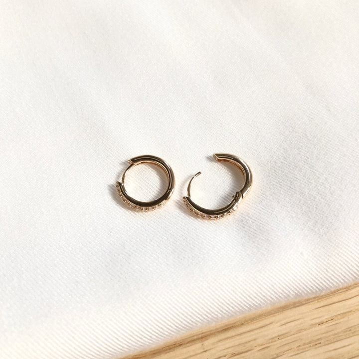 Aros «Dana» 15 mm chapados enInstants Plaisirs Joyería