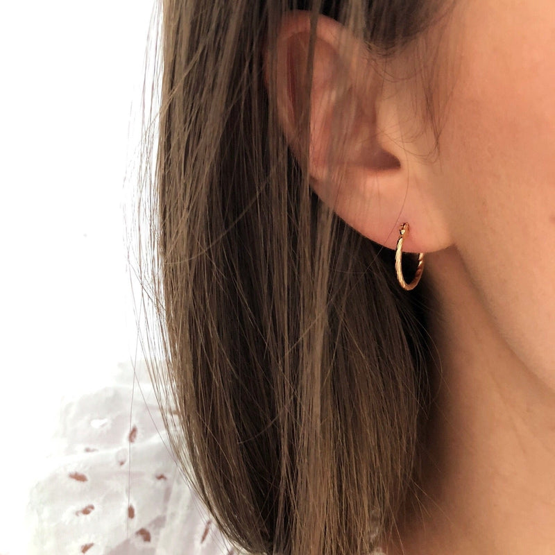 Aros «Jain» chapados en oro instants-plaisirs 