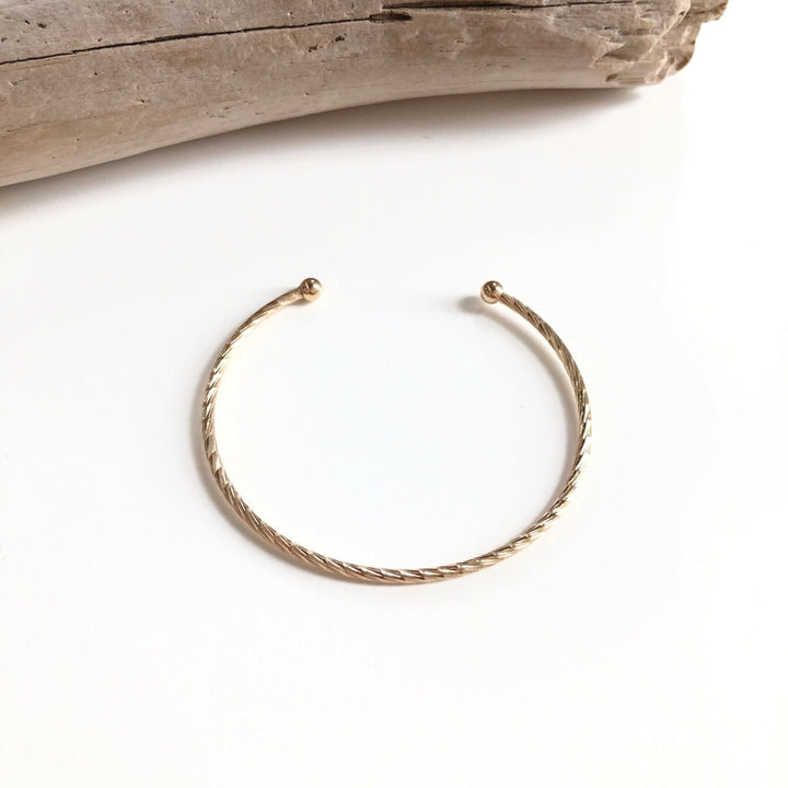 Brazalete «Jain» chapado en oro instants-plaisirs 