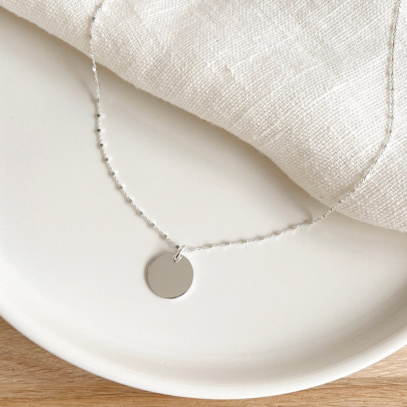 Collar «Jade» plata-Collares-instants-plaisirs-Cadena 40 cm - SinInstants Plaisirs Joyas