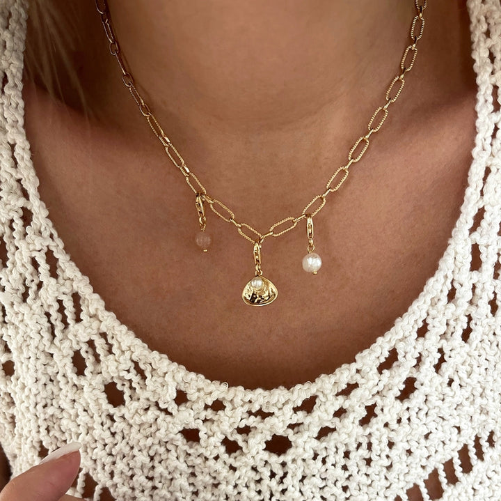 Charm «Sweet» Piedra del sol chapada en oro - Dije y colgantes -Instants Plaisirs Joyas -Instants Plaisirs  Joyas