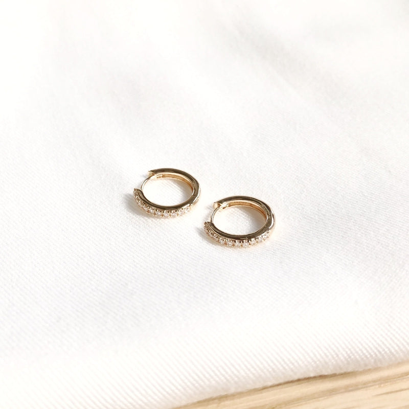 Aros «Dana» 15 mm chapados enInstants Plaisirs Joyería