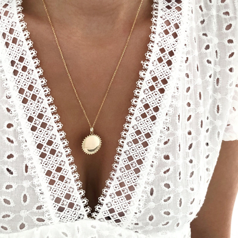 Collar «Sona» chapado en oro instantes-placeres 