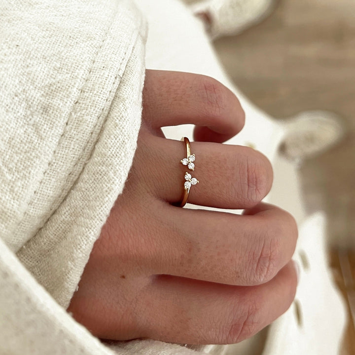 Anillo «Leonie» chapado enInstants Plaisirs Instants Plaisirs  Joyas