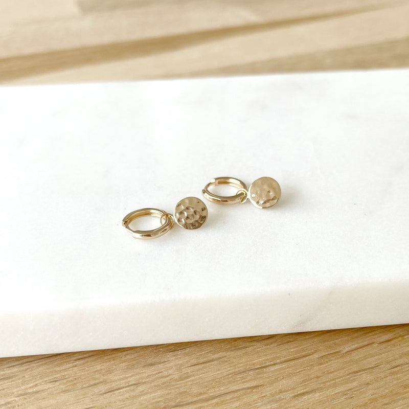 Mini aros «Mady» chapados enInstants Plaisirs Joyería