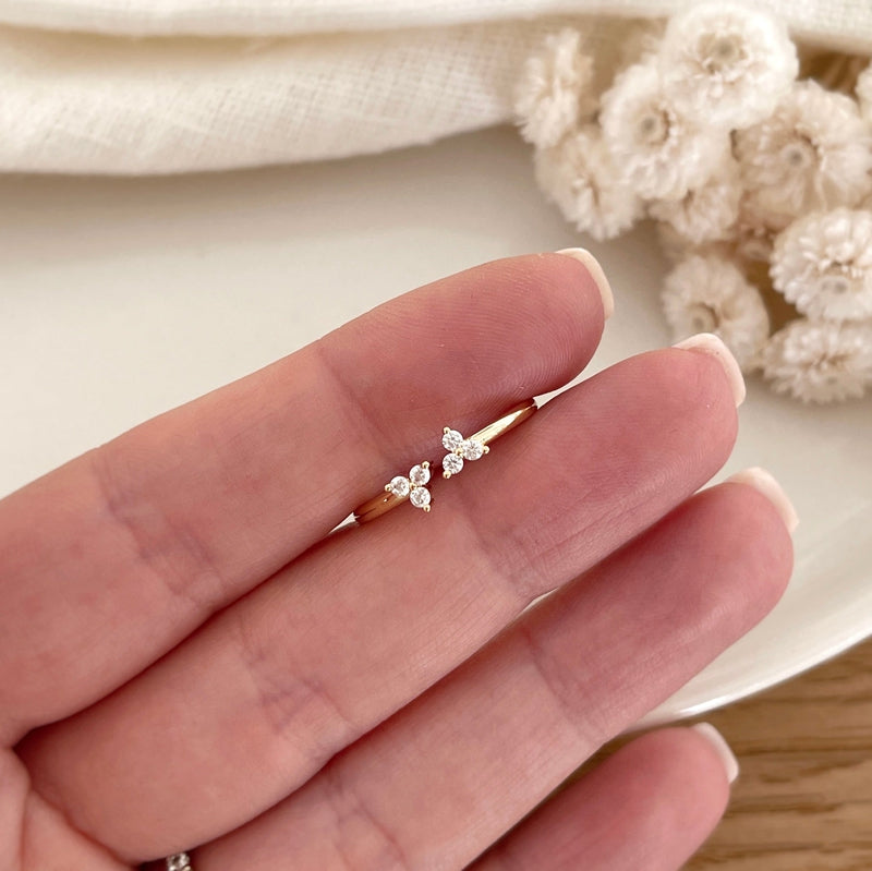 Anillo «Leonie» chapado enInstants Plaisirs Instants Plaisirs  Joyas