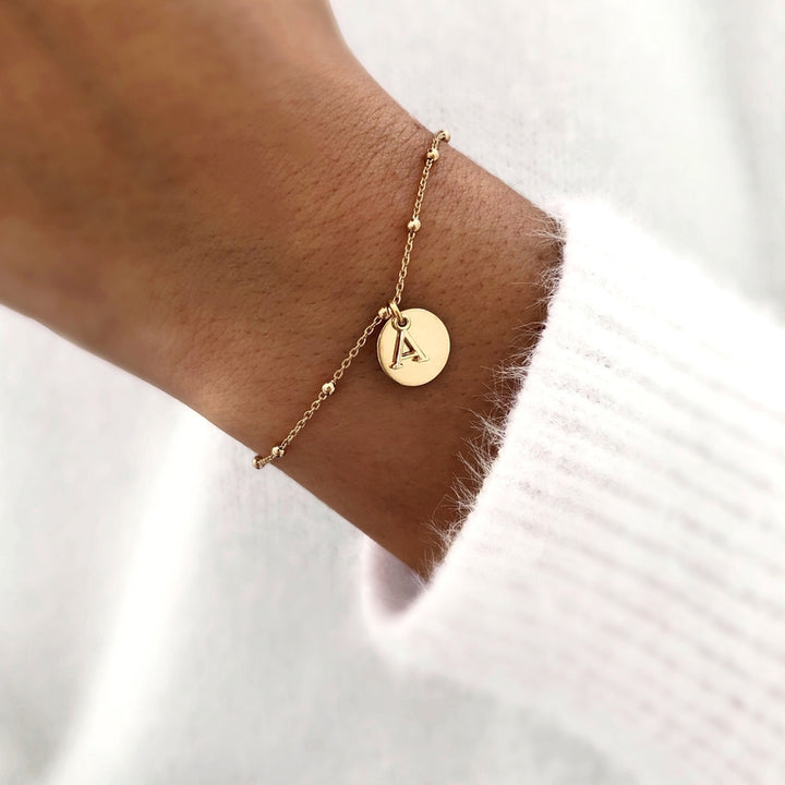 Pulsera «Omega» chapada en oro -Instants Plaisirs Joyería