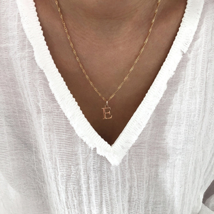 Collar «Alpha» chapado en oro Instants Plaisirs  Joyas 