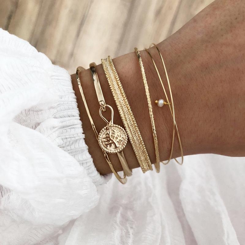 Brazalete «Mey» con perlas de agua dulce Instants Plaisirs  Joyas 