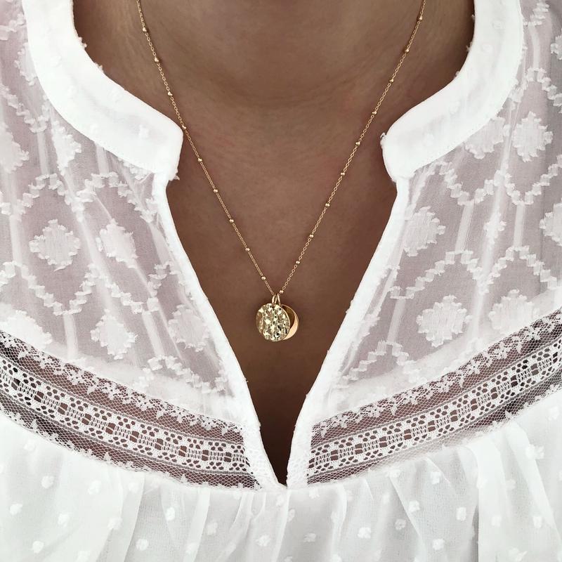 Collar «Lisy» chapado en oro instants-plaisirs 