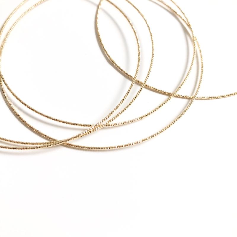 Brazalete «Leila» chapado en oro instants-plaisirs 