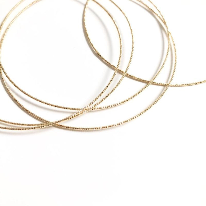 Brazalete «Leila» chapado en oro instants-plaisirs 