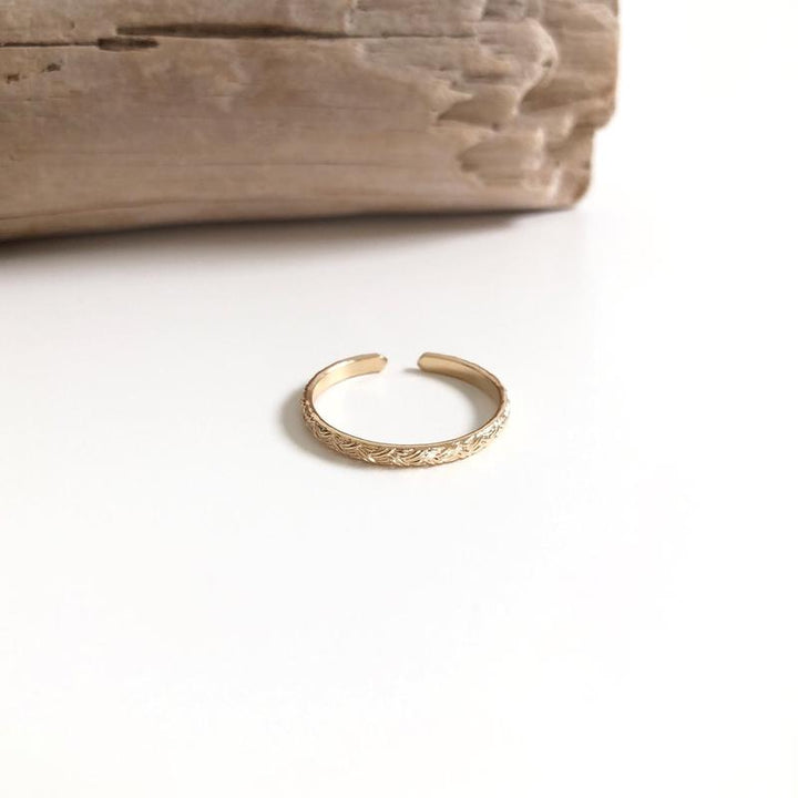 Anillo «Candice» chapado en oro Instants Plaisirs Joyas 