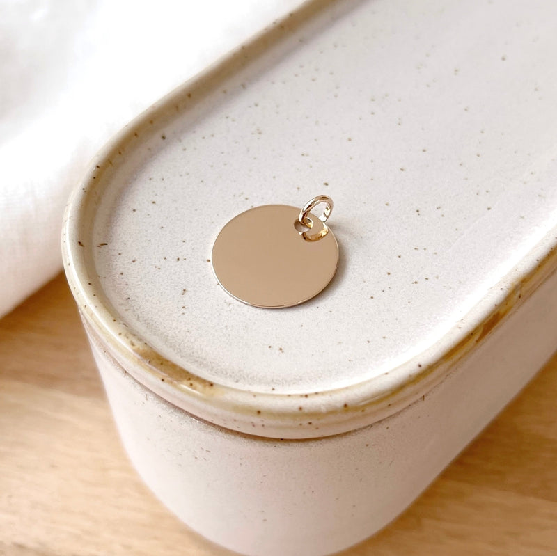 Colgante «Medalla 2 cm» chapado en oro - Colgantes y dijes - Instants Plaisirs - Sin grabado -Instants Plaisirs  Joyería