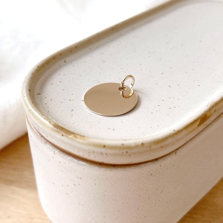 Colgante «Medalla 2 cm» chapado en oro - Colgantes y dijes - Instants Plaisirs - Sin grabado -Instants Plaisirs  Joyería