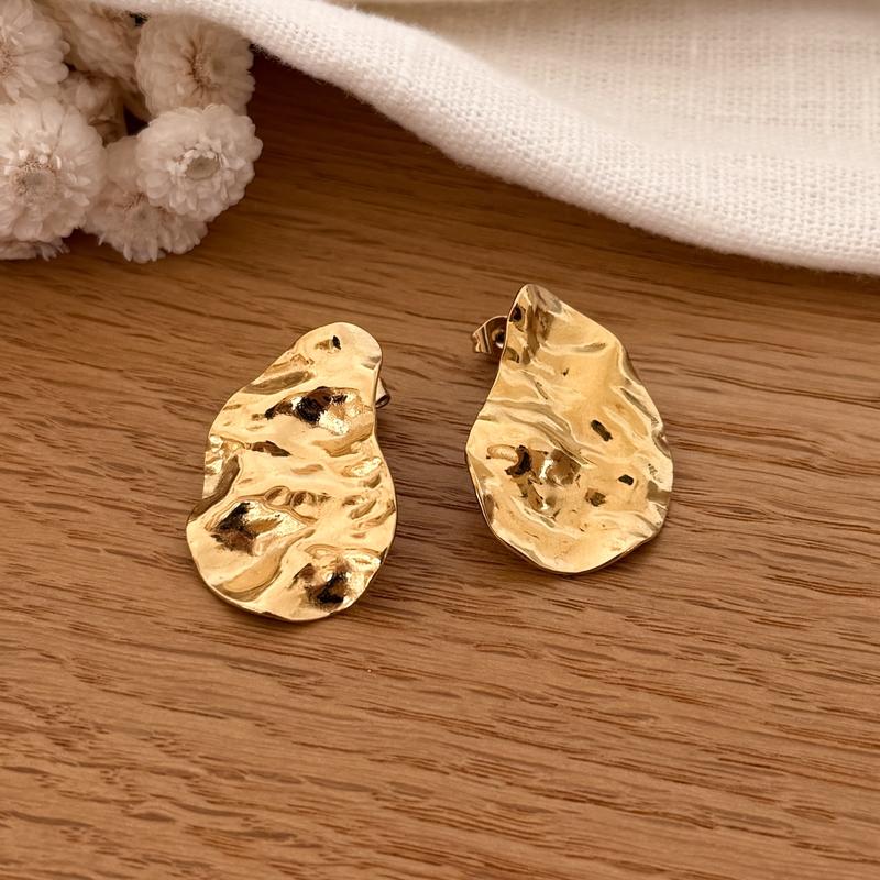 Boucles d'oreilles "Brume" acier-Boucles d'oreilles-instants-plaisirs-Instants Plaisirs | Bijoux