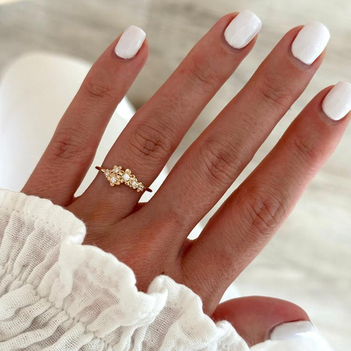 Anello "Jasmine" placcato oro