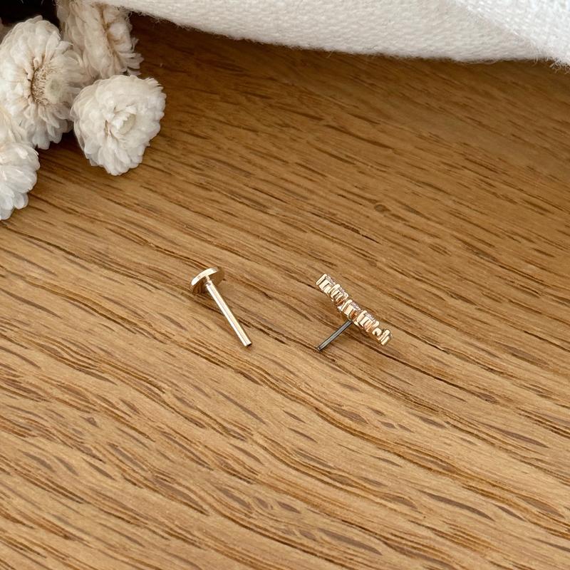 Piercing all'orecchio "Fila" placcato oro