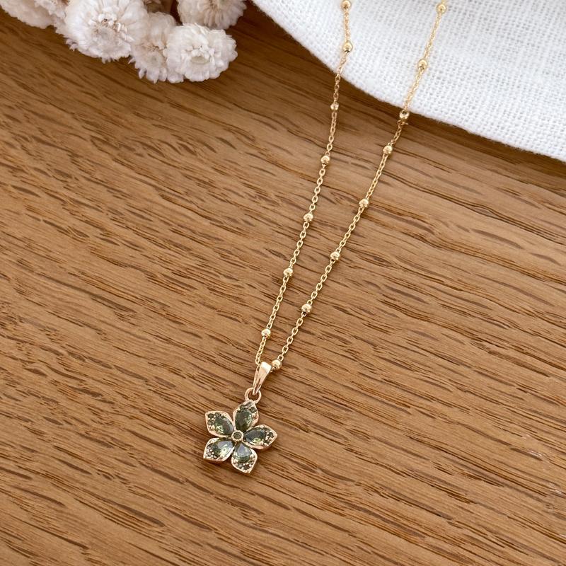 Collana "Ayla" placcata oro-Collane-instants-plaisirs-Catena a pallineInstants Plaisirs  Gioielli