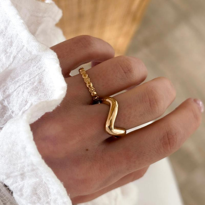 Anello "Felie" placcatoInstants Plaisirs Instants Plaisirs  Gioielli