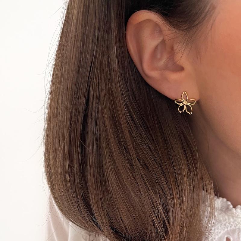 Boucles d'oreilles "Eline" acier-Boucles d'oreilles-instants-plaisirs-Instants Plaisirs | Bijoux