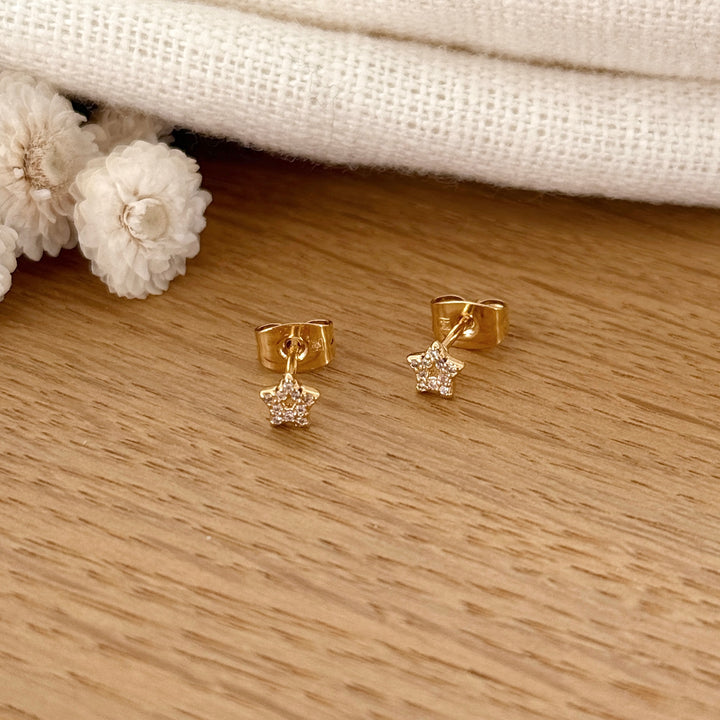 Boucles d'oreilles "Stella" plaqué or