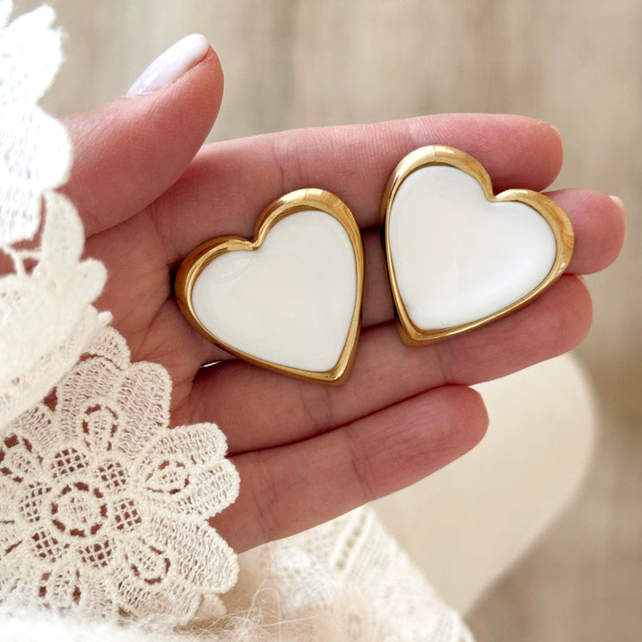 Boucles d'oreilles "Zélia" acier