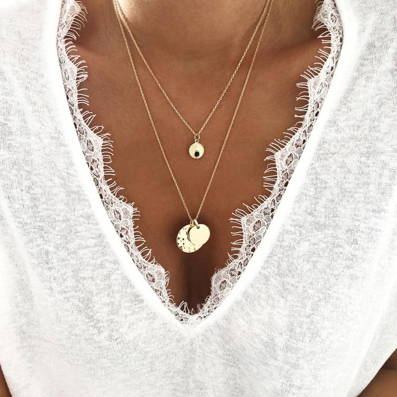 Collana "Melora" placcata oro istanti-piaceri 