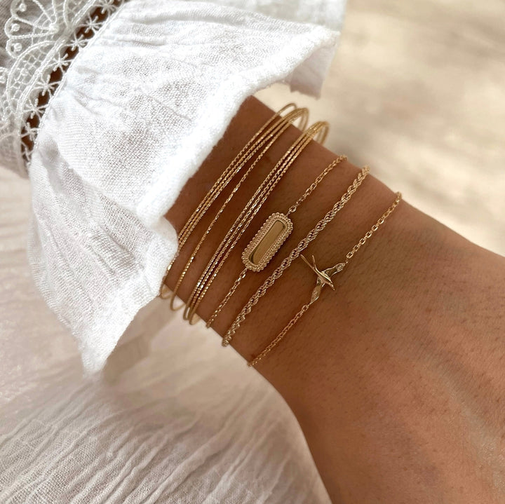 Bracciale "Oscar" placcatoInstants Plaisirs Instants Plaisirs  Gioielli