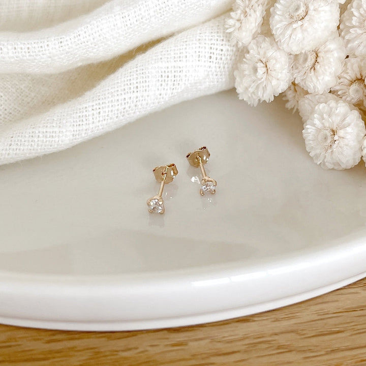 Orecchini "Dani" placcati in oro - Orecchini - Instants Plaisirs - 0,3 cm -Instants Plaisirs  Gioielli