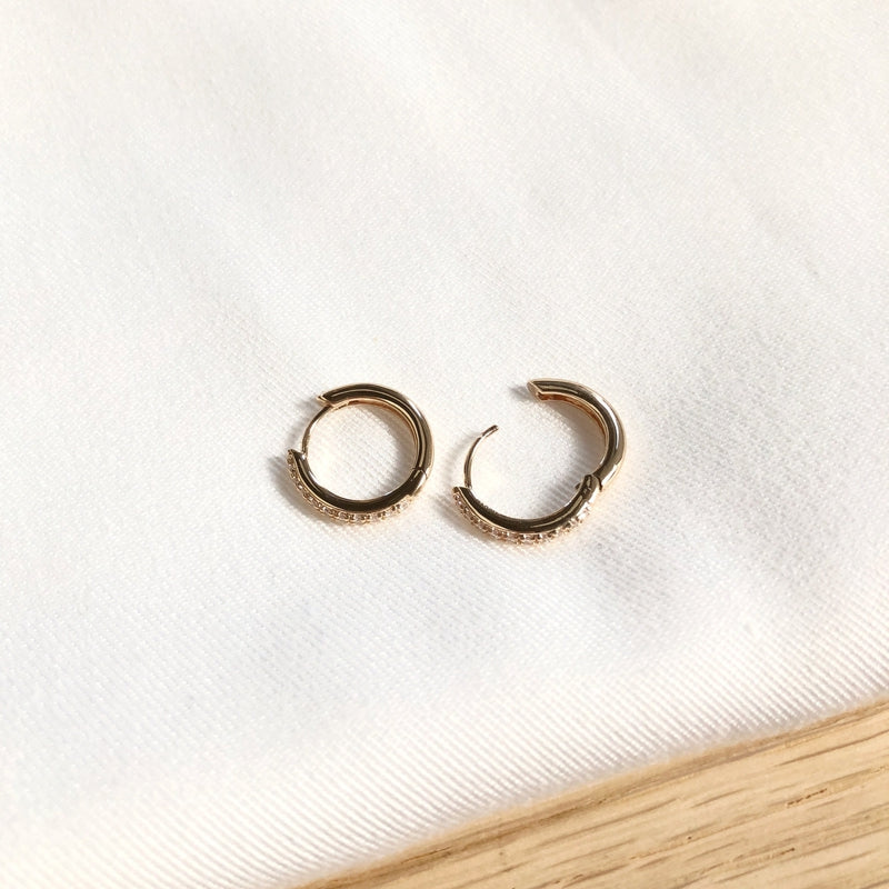 Creoli "Dana" 15 mm placcati oro - instants-plaisirs -Instants Plaisirs Gioielli