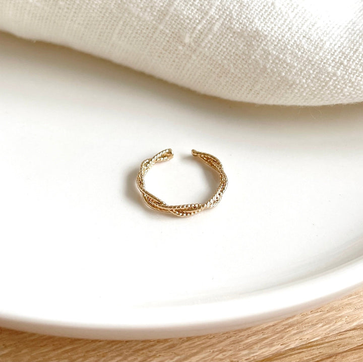 Anello "Elena" placcatoInstants Plaisirs Instants Plaisirs Gioielli