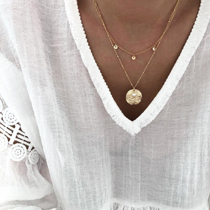 Collier "Ohana" plaqué or Instants Plaisirs - Bijoux 