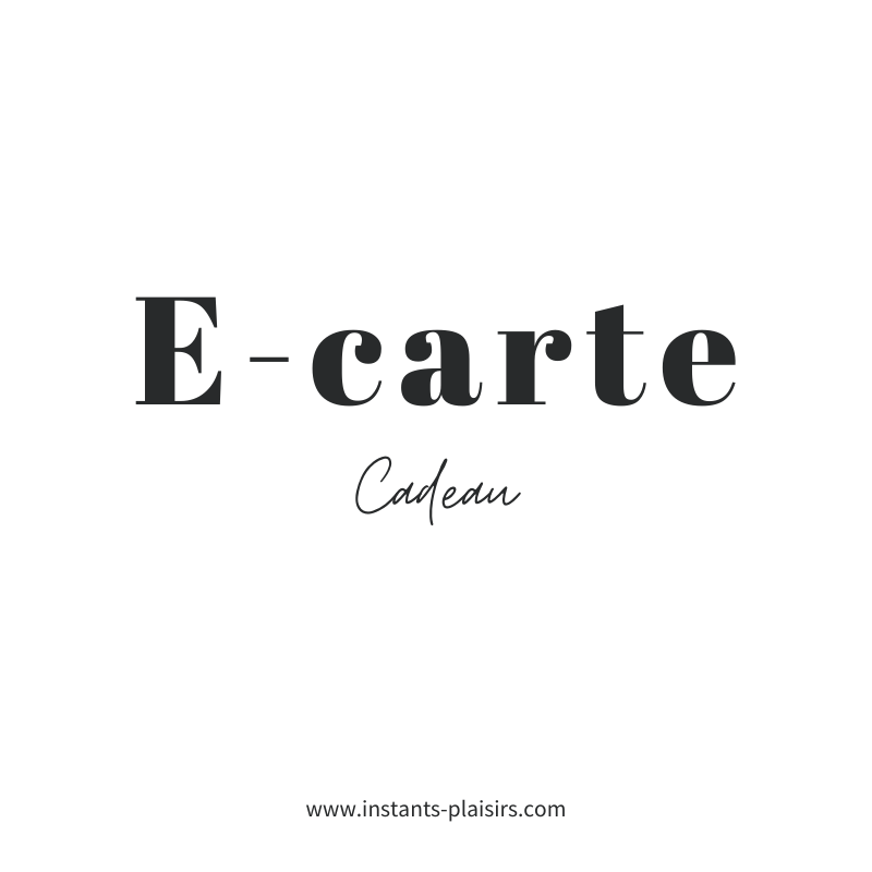 Grace à cette carte cadeau Instants Plaisirs, faites plaisir à coup sûr ! Offrez une session shopping exclusive sur notre boutique en ligne.
