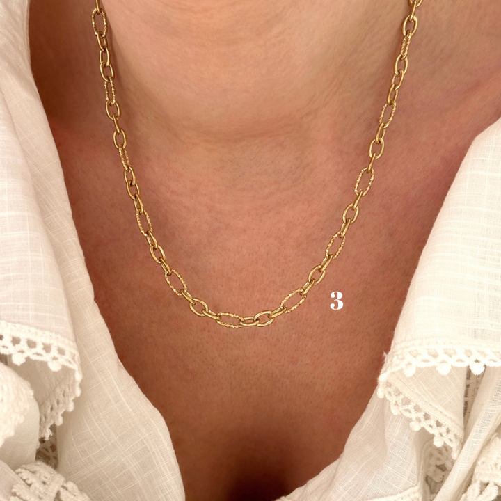 Collier chaine acier