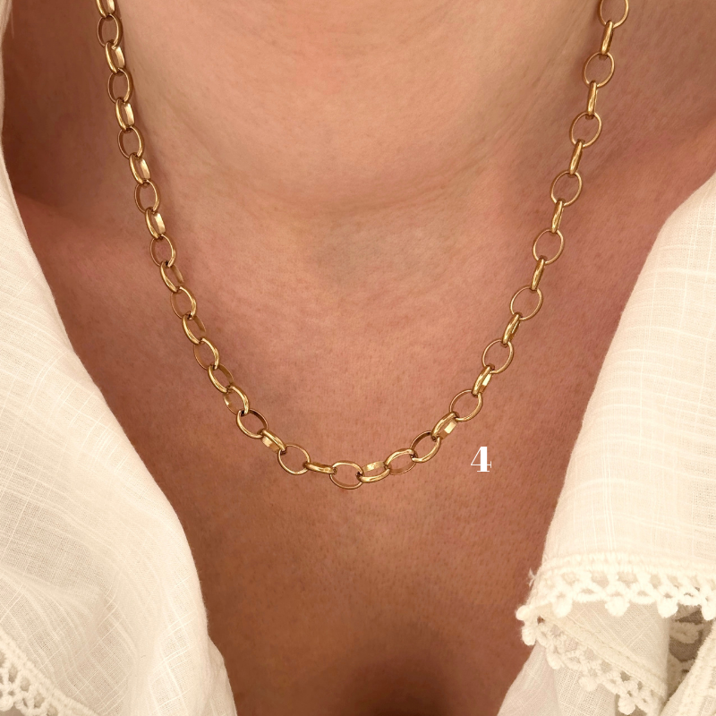 Collier chaine acier