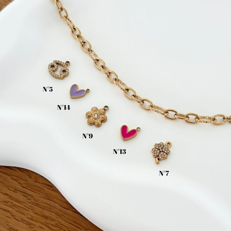 Bracelet charms personnalisable acier