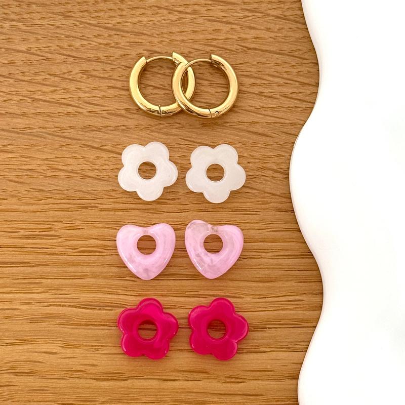 1 - Estuche de pendientes de aro de acero - Pendientes - Instantes de placer -Instants Plaisirs | Joyería