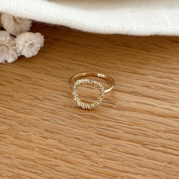 Bague "Castille" plaqué or