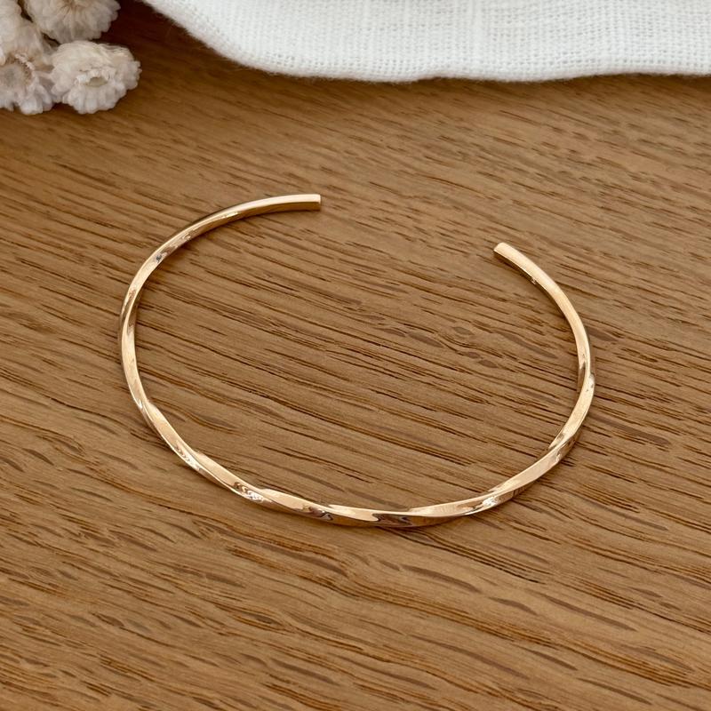Set Di 5 Braccialetti Oro 14K Impilabili – Delicati E Regolabili, Gioielli Donna Antiallergici